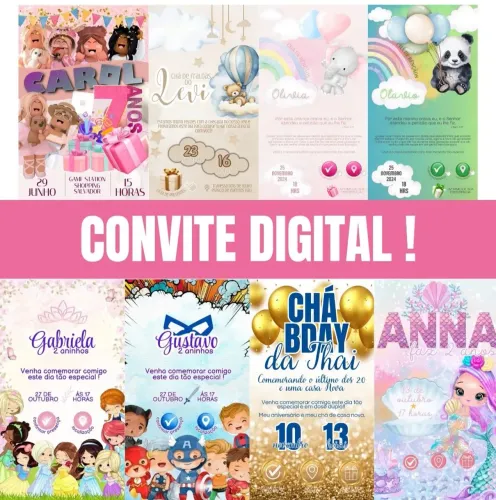 Convite Personalizado Qualquer Tema