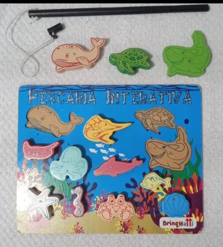 Brinquedo pesca interativa