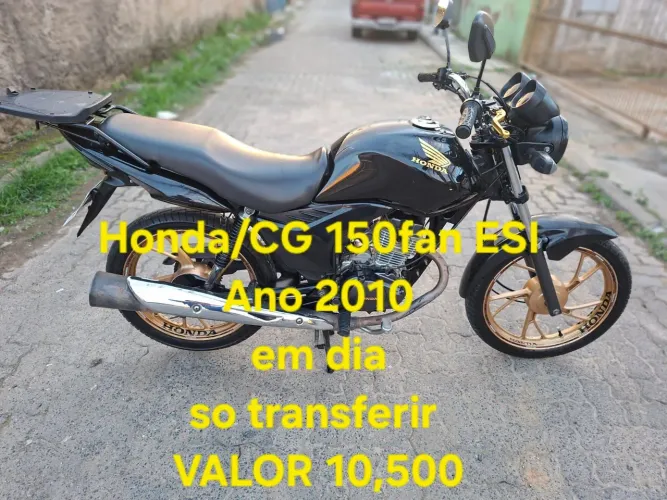 Vendo 150 2010 moto zera nada pra fazer 2010 com partida elétrica chama aceito cartão pix