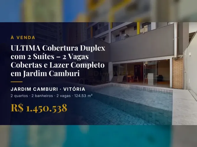 Venha Conhecer: Cobertura com Terraço e Lazer Completo em Jardim Camburi!