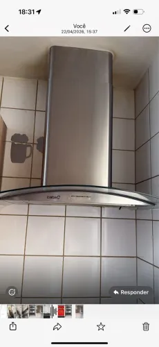 Coifa/Depurador Electrolux 110v ( vidro e inox )
