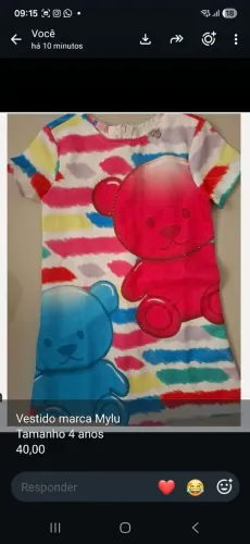 Vestido infantil mylu