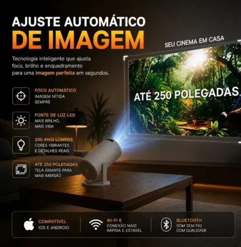 Projetor portátil 4k