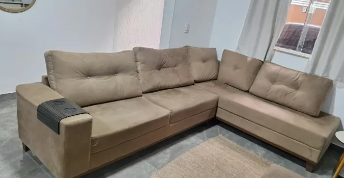 Sofá de canto 5 lugares semi novo