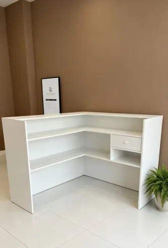 Balcão para atendimento em L