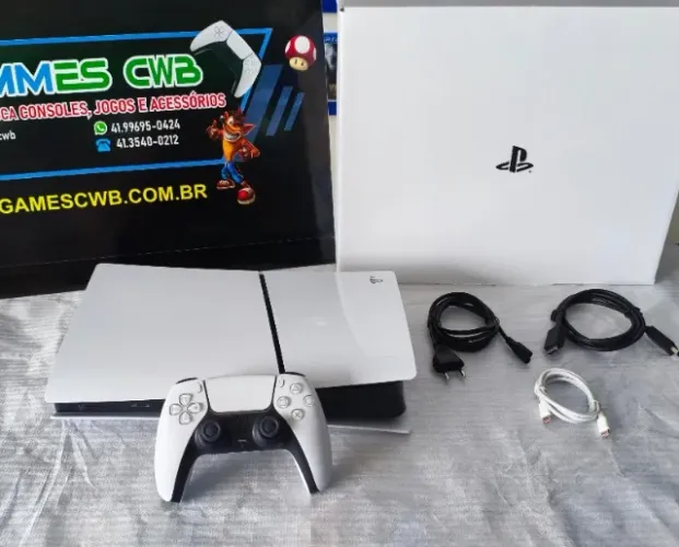 PLAYSTATION 5 SLIM MIDIA DIGITAL COM 02 MESES DE USO