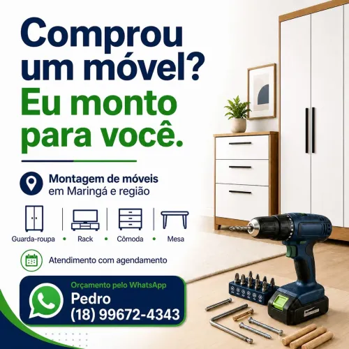 Montagem de móveis Maringá e região 