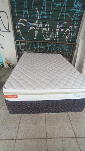 Cama box casal Inducol molas ensacandas bambú 