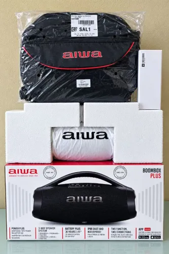 Caixa de Som AIWA Boombox Plus 200W + Case Bolsa de Proteção Premium LACRADOS