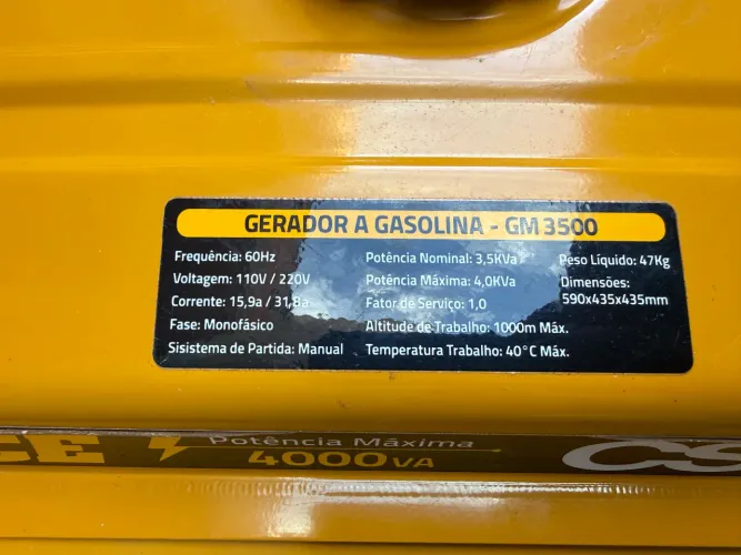 Gerador csm 3.5kva