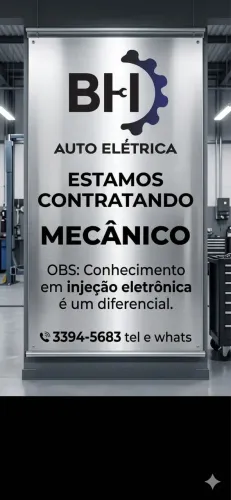 Contrata-se eletricista ou mecânico com conhecimento em injeção eletrônica.