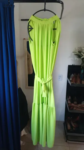 Vestido verde longo 
