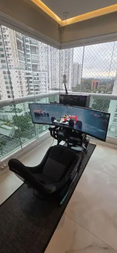 Cockpit FX1 + Suporte de Tela FX1 + Caixa de Fios FX1 uma experiência única e inigualável!