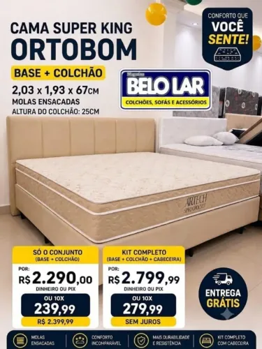 Conjunto Colchão Airtech Superking