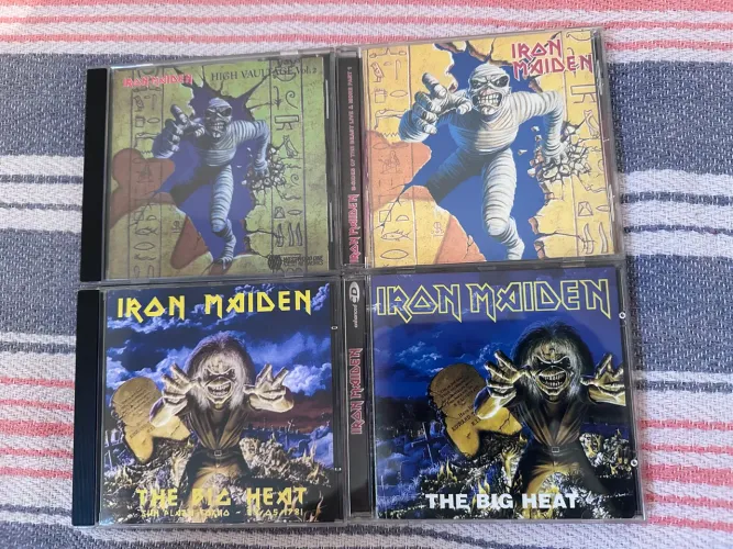 Iron Maiden colecao cds LPs vinil Power Slave sabbath Metallica Sepultura