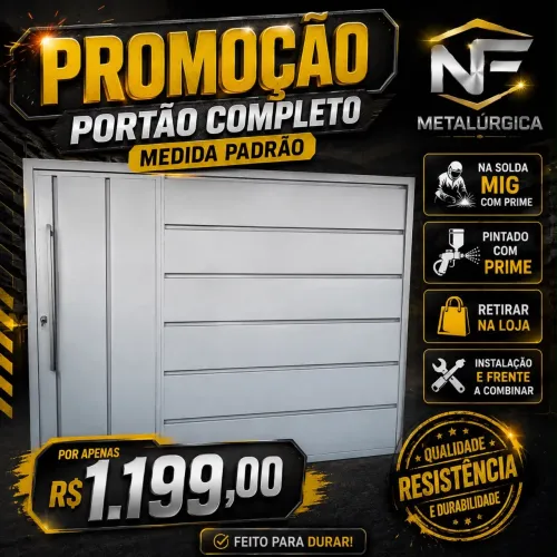 Portao na promoção