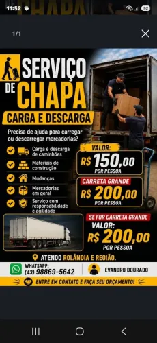 Trabalho de chapa