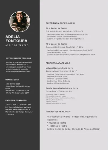 Criação e ajuste de currículo
