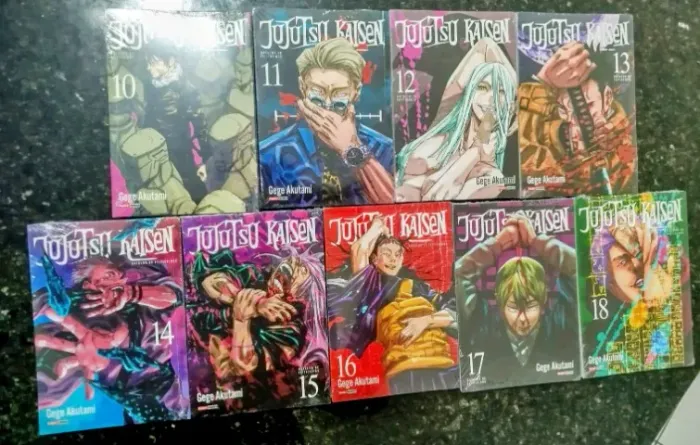 Mangás Jujutsu Kaisen Volumes 10 ao 18