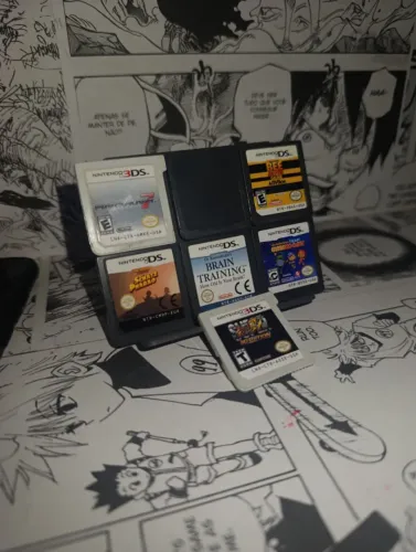 Lote de Jogos Nintendo DS e 3DS (Mario Kart 7, Street Fighter, Brain Training)