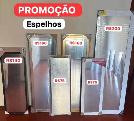 Espelhos Novo vários tamanhos a partir 45 reais
