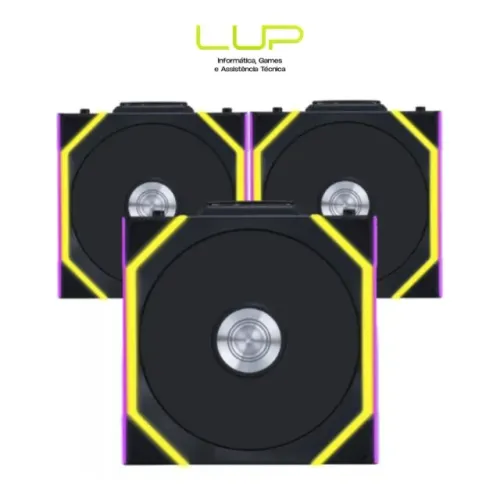 (LOJA FÍSICA) Kit Fan Com 3 Unidades Lian Li Uni Fan SL Wireless, Preto
