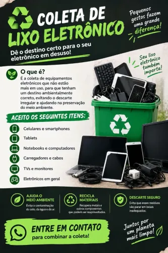 Coleto seu lixo eletrônico