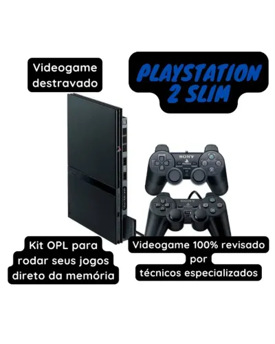 Playstation 2 Slim Seminovo 100% Revisado