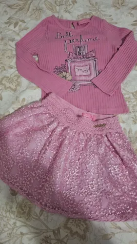 Conjunto festa infantil rosa