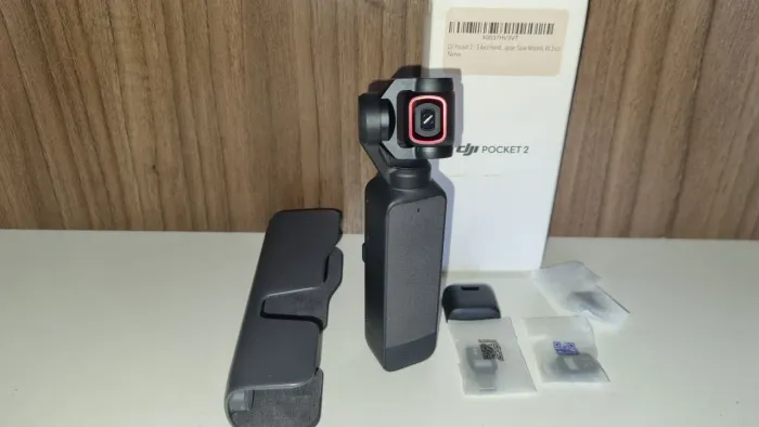 DJI OSMO POCKET 2..pouco uso - avalio troca por lumix G97