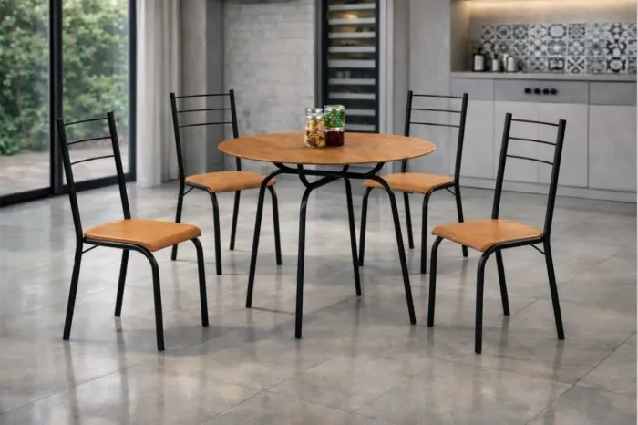 Conjunto Tubular Belize mesa e cadeiras