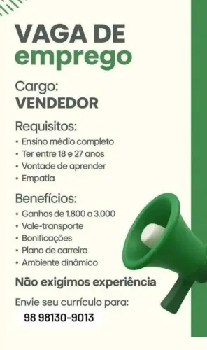 Vaga de emprego 