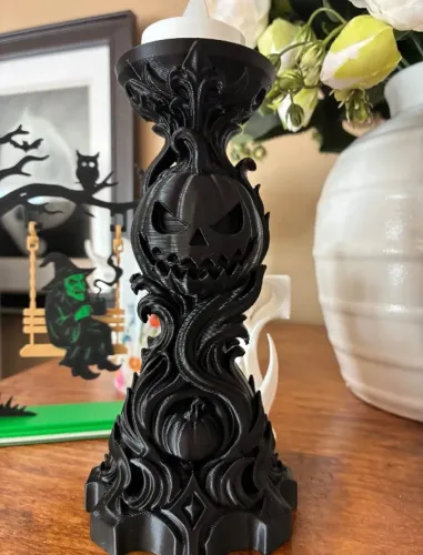 Porta Vela Halloween (Vela Led)