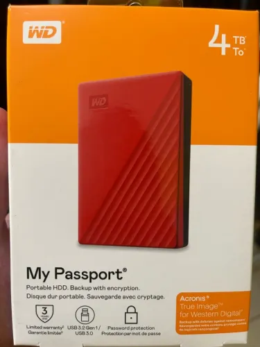 HD Externo WD Passport 4TB