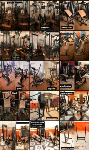 Aparelhos de musculação dversos