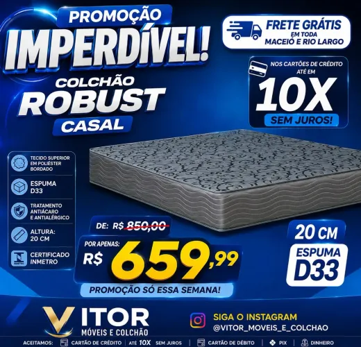 Colchão 20 cm d33 casal