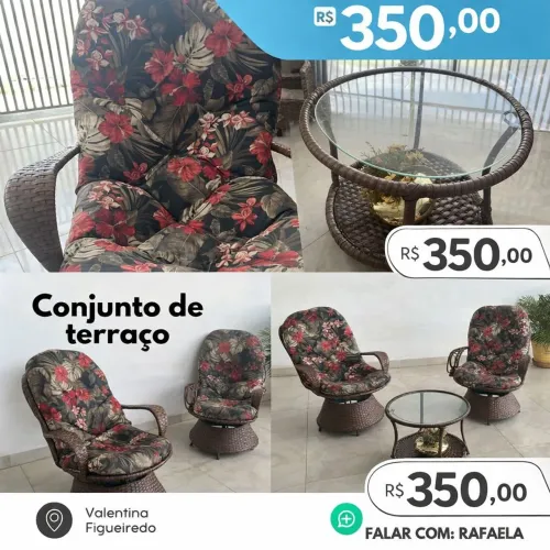 Conjunto de terraço usado