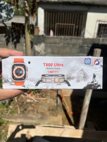 Smartwatch T800 Ultra 1.99? Wireless Charging - Novo