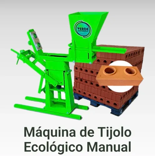 Prensa Manual de Tijolos Ecológicos <br>5mil reais