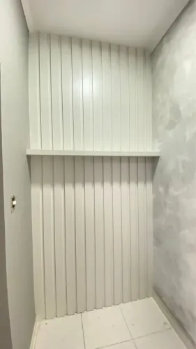 Painel canaletado branco MDF 