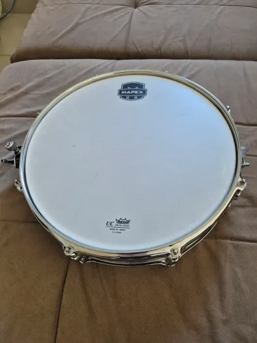 Caixa Bateria Mapex Piccolo 14x3,5 Poplar Preta Nova
