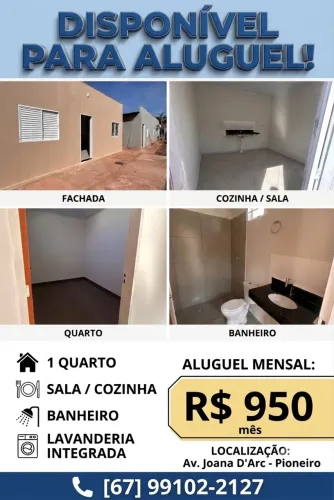 ALUGO CASA - PIONEIRA - PROX A UFMS (AV JOANA DARC)
