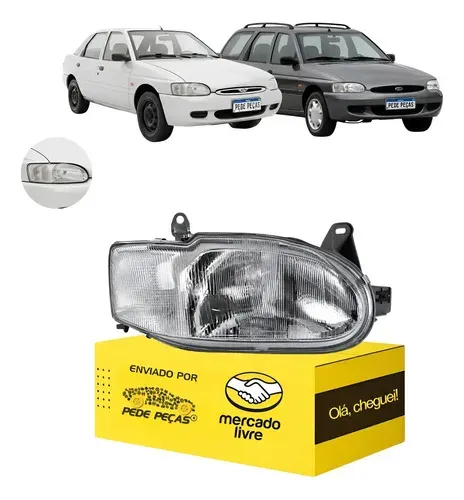 Farol Ford Escort 1997 1998 1999 2000 2001 2002 2003 Ld Direito/passageiro