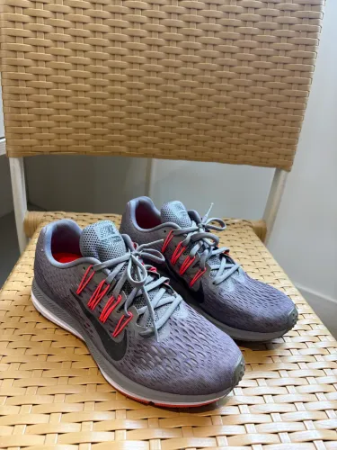 Tênis Nike Zoom Winflo 5 Cinza/Vermelho Tam 40 - Frete Grátis