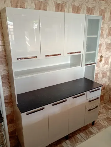 Armário Cozinha em Aço Itatiaia Florença 1,40m - 8 Portas 2 Gav