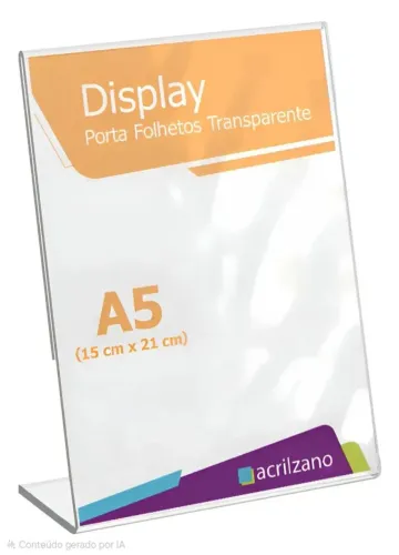 Plaquinha em L Vertical A5