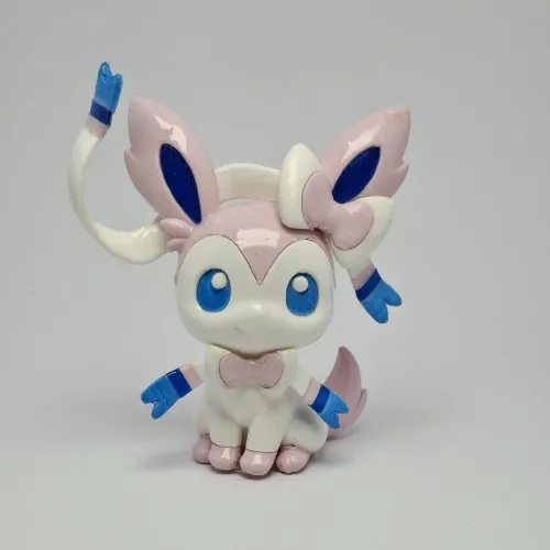 Miniatura pokemon Sylveon decoração colecionável 