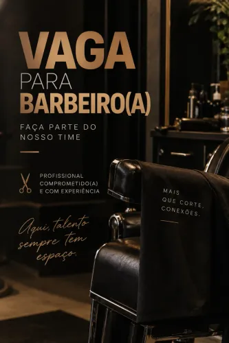 VAGA PARA BARBEIRO OU BARBEIRA