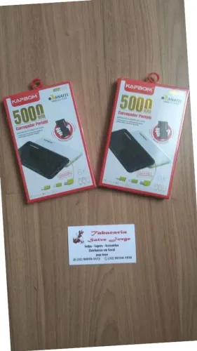 Carregador Portátil (Power Bank) 5000mah todas as entradas, novo