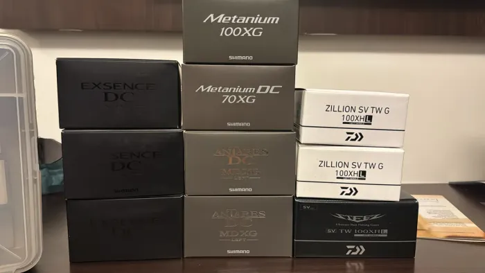 Carretilha Shimano e Daiwa